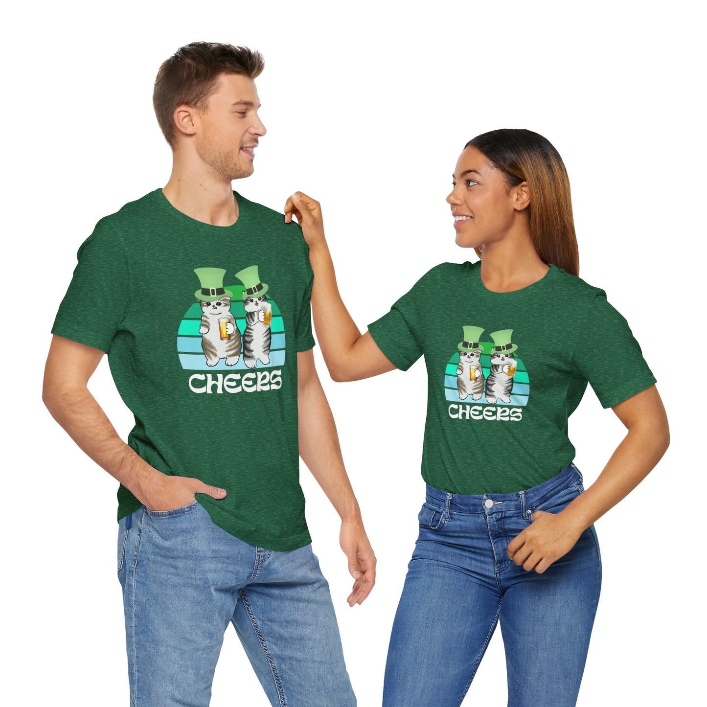 St. Patrick's Day Cats Drinking Beer Funny T-Shirt - O'ahu Surf Company