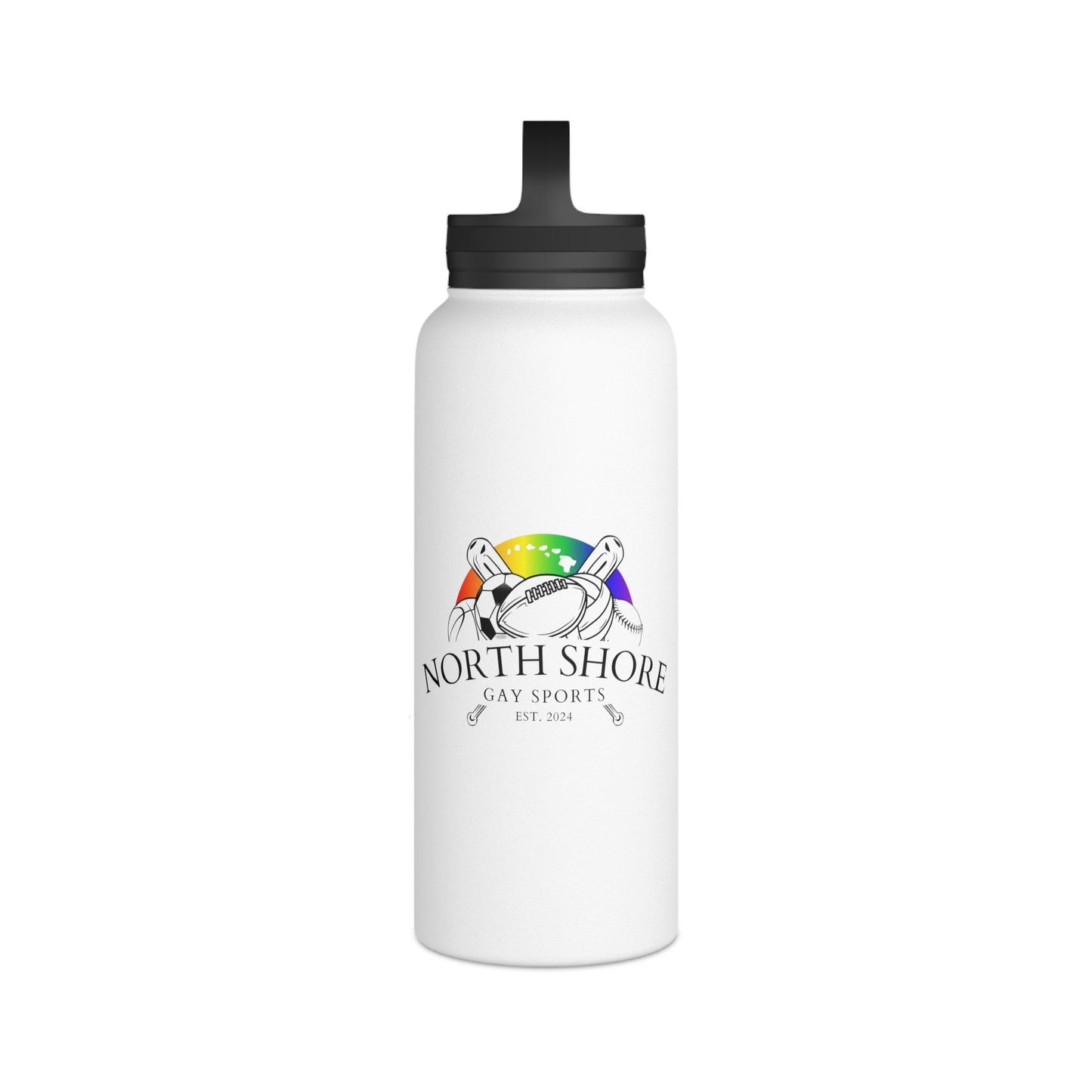 Stainless Steel Water Bottle North Shore Gay Sports Get Out and Stay Out, Available in 12oz, 18oz, 32oz - O'ahu Surf Company