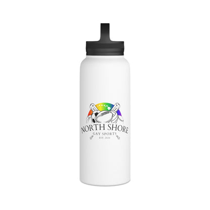 Stainless Steel Water Bottle North Shore Gay Sports Get Out and Stay Out, Available in 12oz, 18oz, 32oz - O'ahu Surf Company