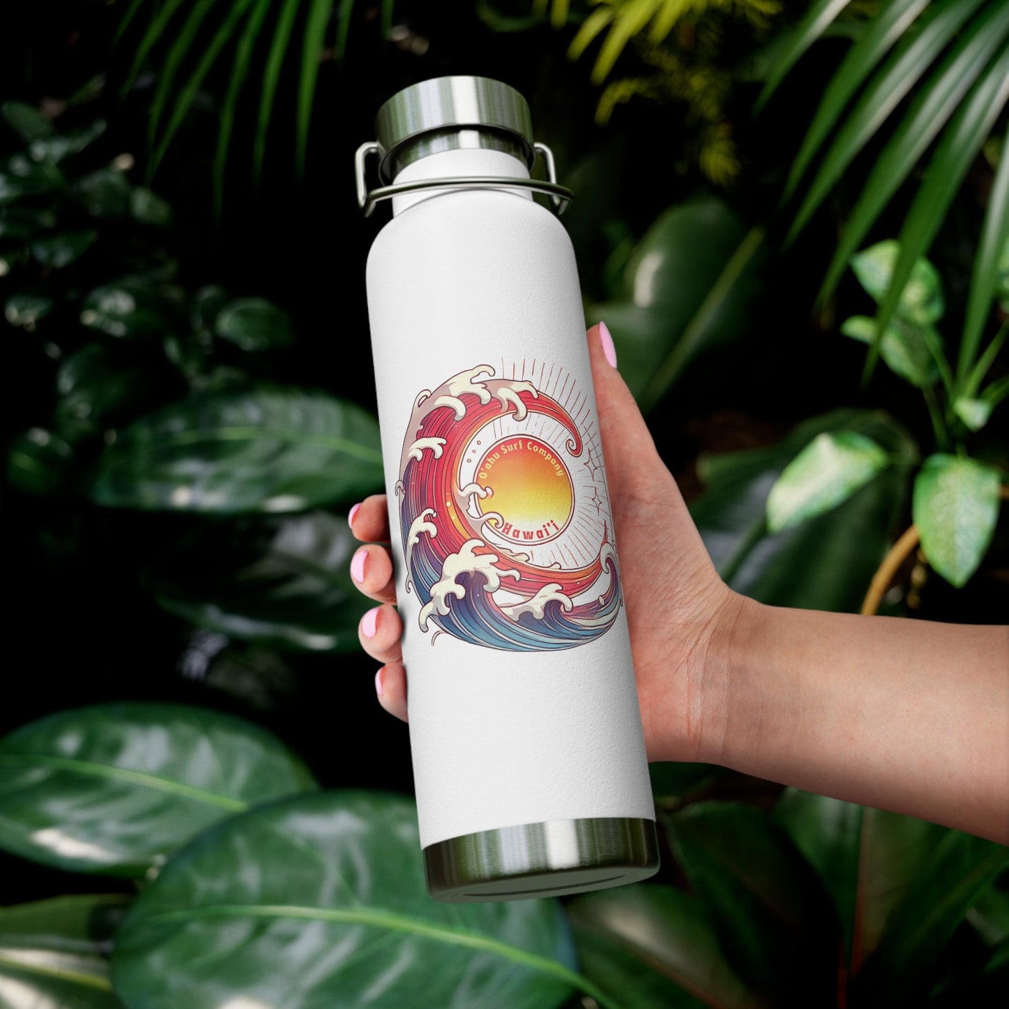 Sun Wave Surf Hawaii Copper Vacuum Insulated Bottle 22oz - O'ahu Surf Company