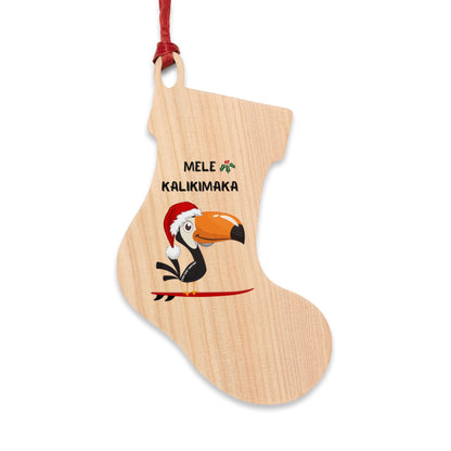 Surfboards at Sunset Wooden Christmas Tree Ornament - O'ahu Surf Company