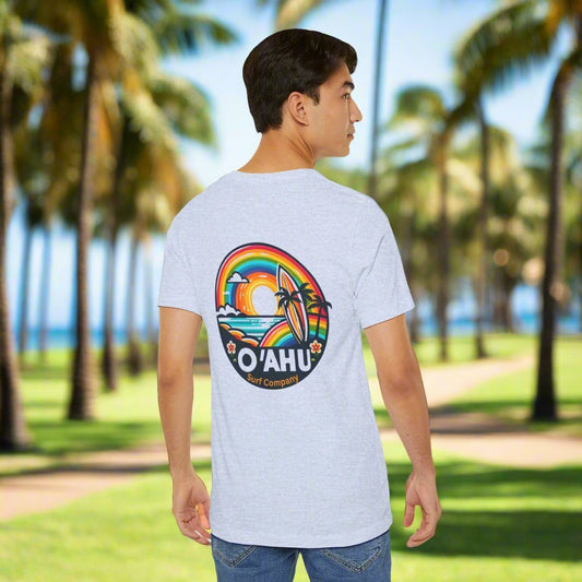 Tropical Rainbow Hawaiian Island T - Shirt - O'ahu Surf Company