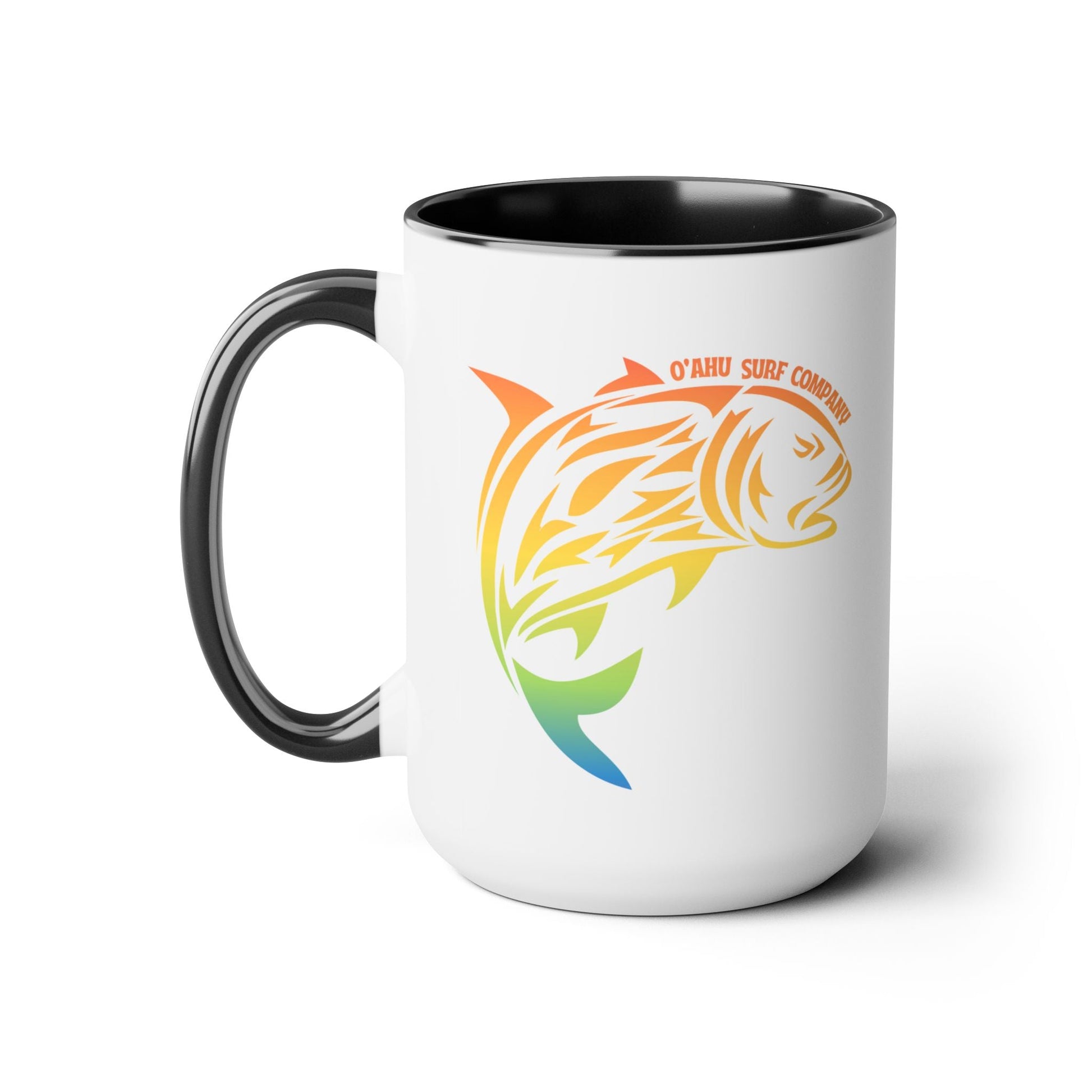 Ulua Fish Oahu Hawaii Two - Tone Coffee Mug - O'ahu Surf Company