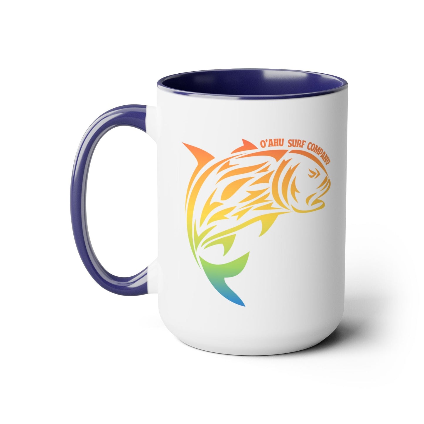 Ulua Fish Oahu Hawaii Two - Tone Coffee Mug - O'ahu Surf Company