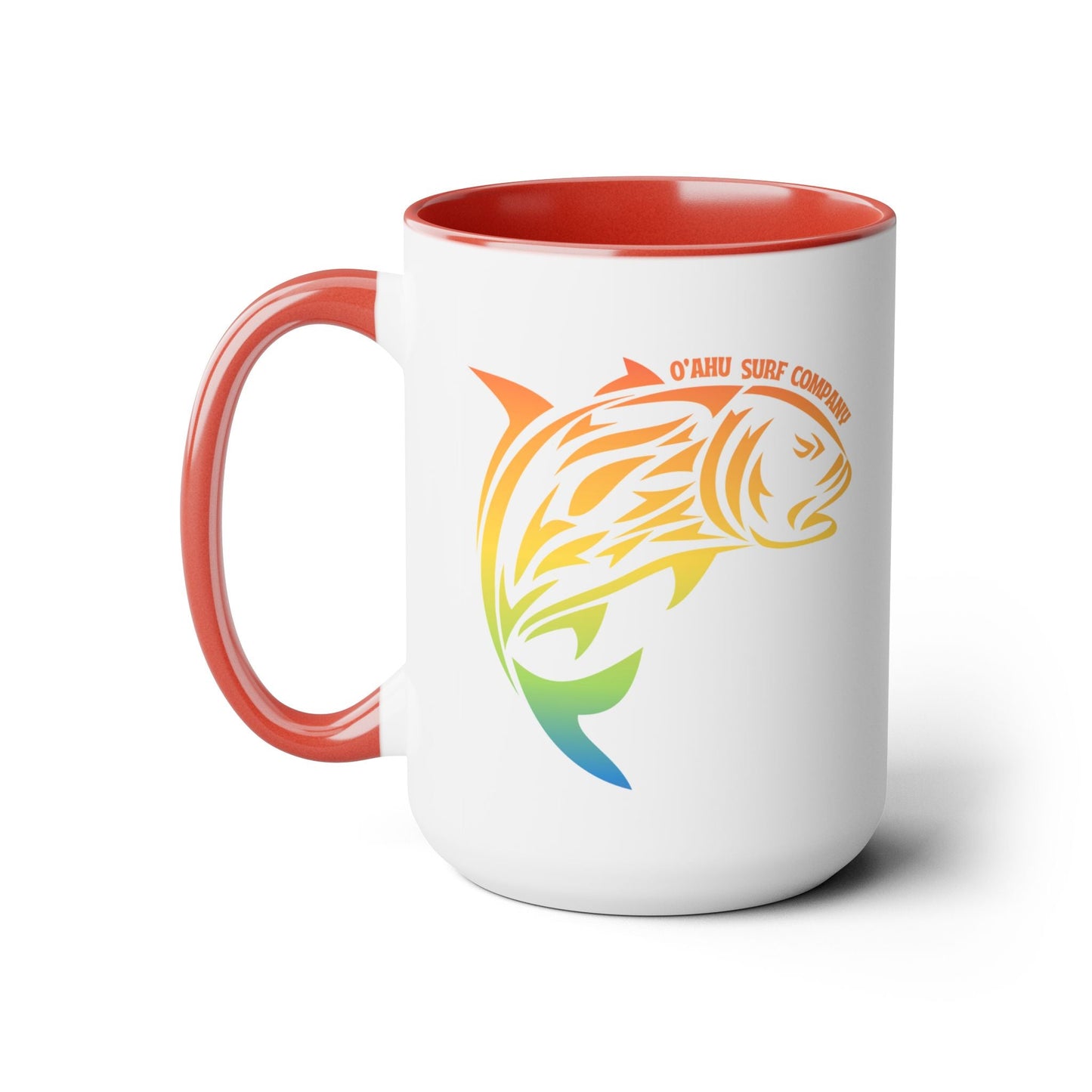 Ulua Fish Oahu Hawaii Two - Tone Coffee Mug - O'ahu Surf Company