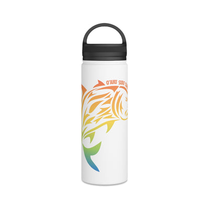 Ulua Hawaii Fish Stainless Steel Water Bottle with Handle Lid, Available in 12oz, 18oz, 32oz - O'ahu Surf Company