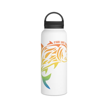 Ulua Hawaii Fish Stainless Steel Water Bottle with Handle Lid, Available in 12oz, 18oz, 32oz - O'ahu Surf Company