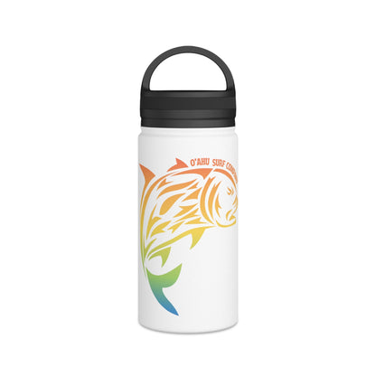 Ulua Hawaii Fish Stainless Steel Water Bottle with Handle Lid, Available in 12oz, 18oz, 32oz - O'ahu Surf Company