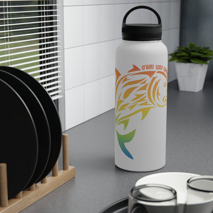 Ulua Hawaii Fish Stainless Steel Water Bottle with Handle Lid, Available in 12oz, 18oz, 32oz - O'ahu Surf Company