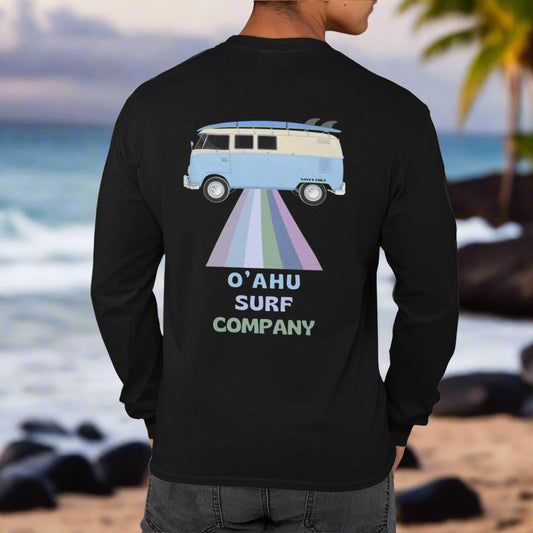 Vintage Hawaii Surf Bus Long Sleeve Tee - O'ahu Surf Company