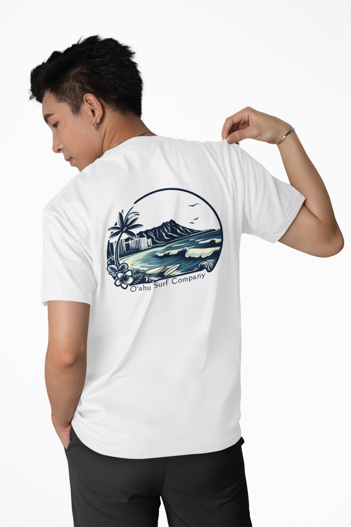 Vintage Waikiki Beach Honolulu Hawaii T-shirt - O'ahu Surf Company