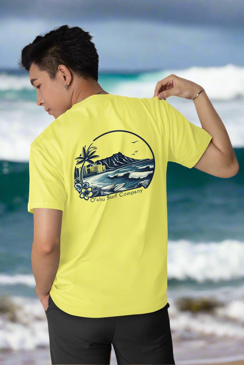 Vintage Waikiki Beach Honolulu Hawaii T-shirt - O'ahu Surf Company