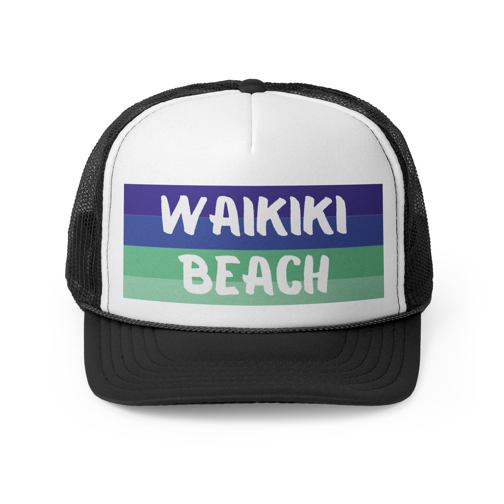 Waikiki Beach Hawaii Trucker Hat - O'ahu Surf Company