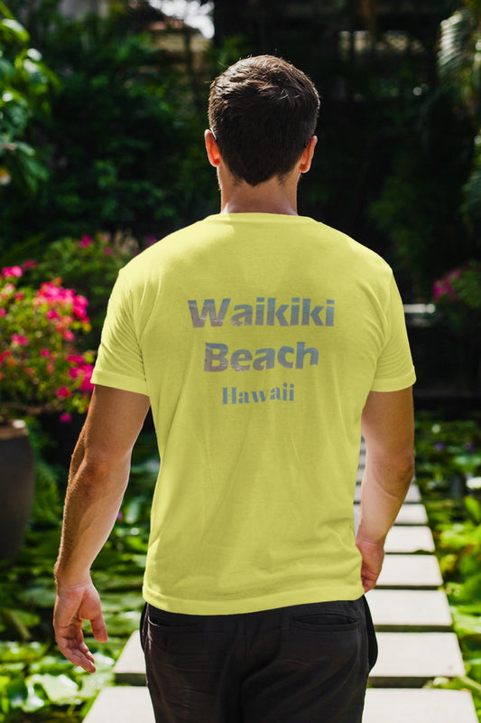 Waikiki Beach Hawaiian Islands Surf T-Shirt – O'ahu Surf Company - O'ahu Surf Company