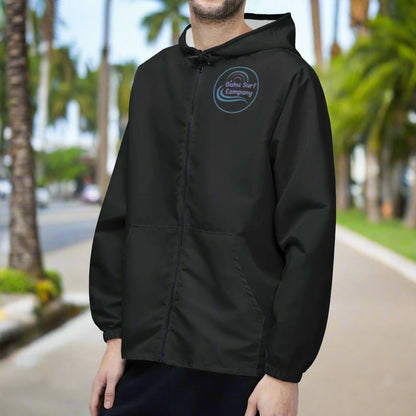 Windbreaker Jacket | O'ahu Surf Company Hawaii Front and Back Logo - O'ahu Surf Company