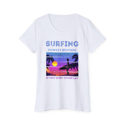 Women's Surfing Hawaii Beaches T-Shirt - O'ahu Surf Company