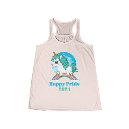 O'ahu Surf Company Happy Pride Flowy Racerback Women's Tank Soft Pink