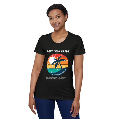 Honolulu Pride Women's T-Shirt by O'ahu Surf Company. Gay pride tshirt.