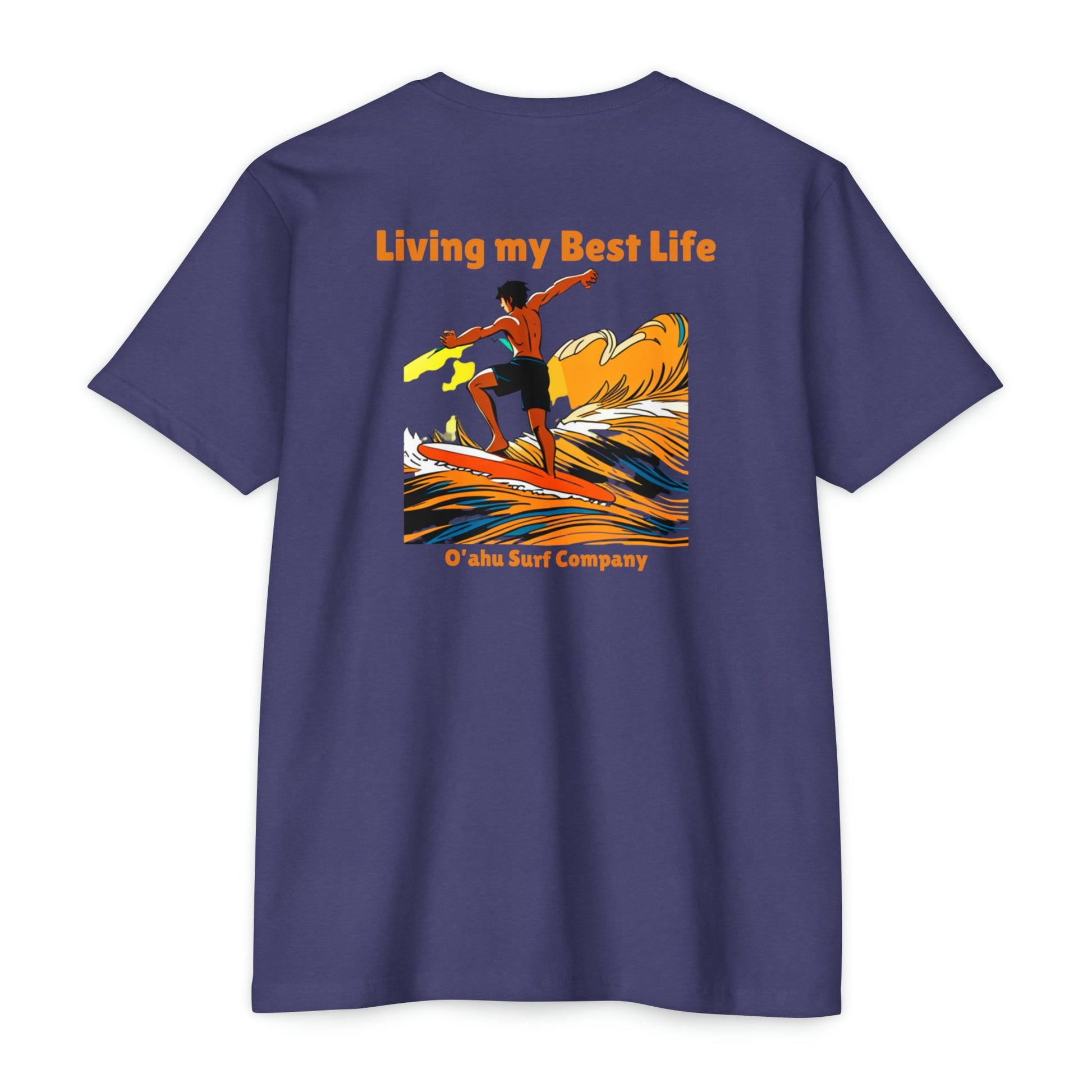 Living My Best Life Catch the Wave II T-shirt - O'ahu Surf Company