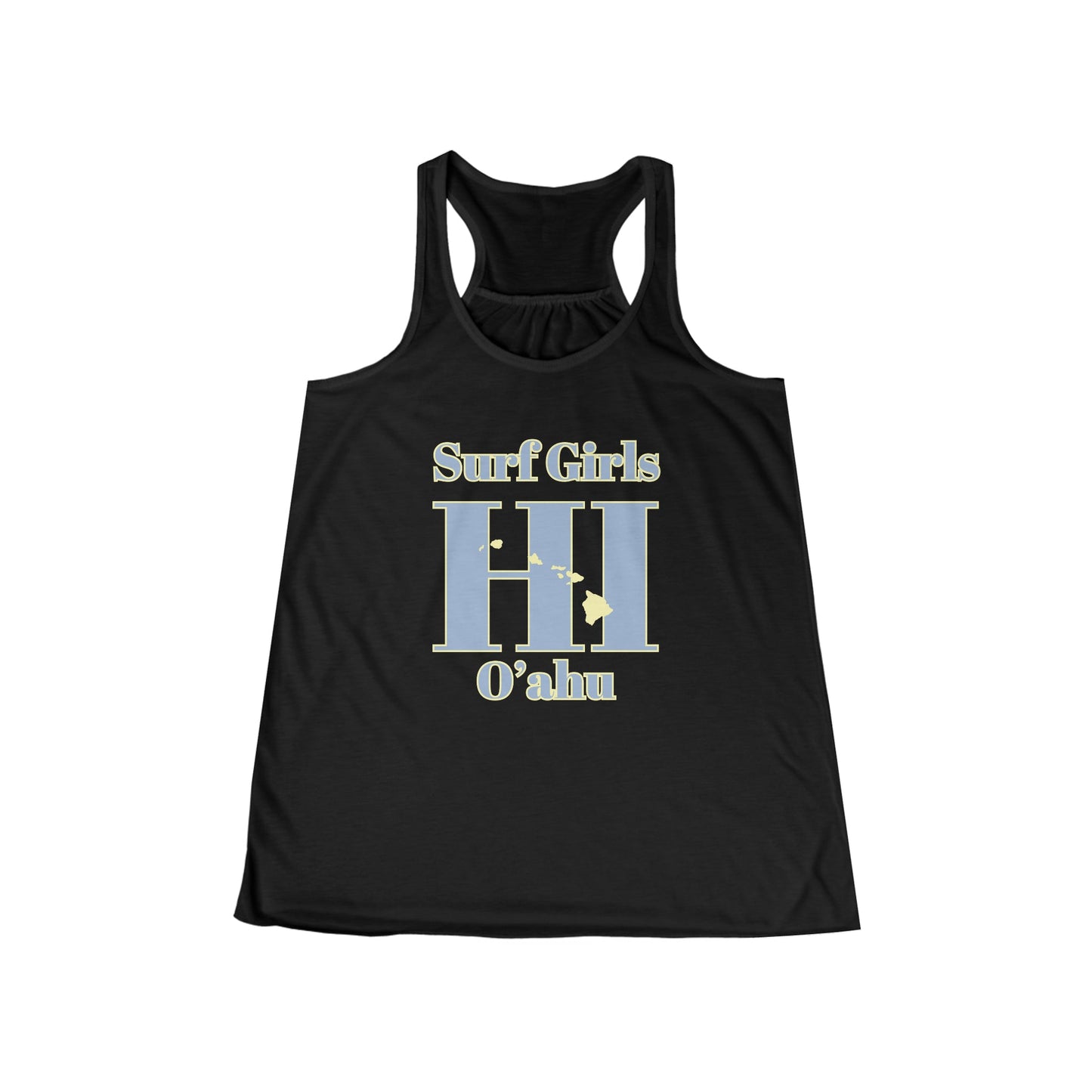 Oahu Hawaii Surf Girls Flowy Racerback Women's Tank - O'ahu Surf Company