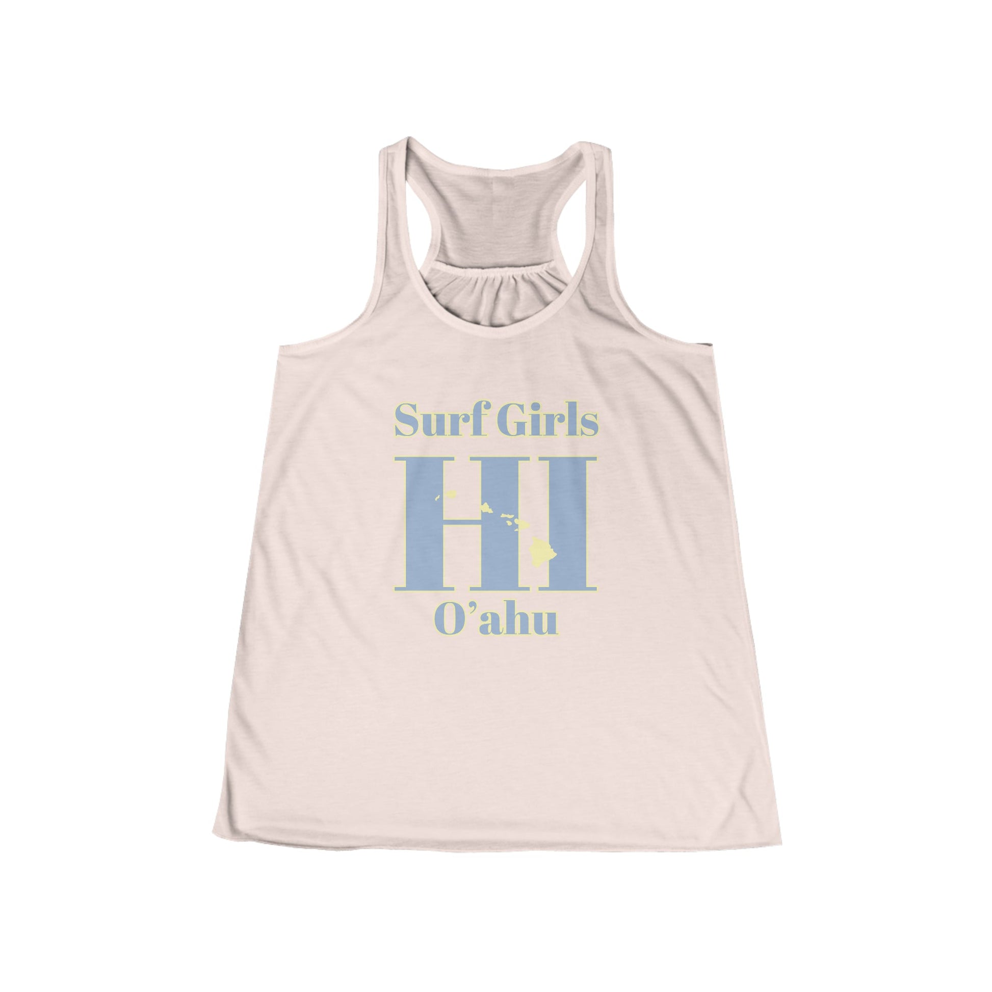 Oahu Hawaii Surf Girls Flowy Racerback Women's Tank - O'ahu Surf Company