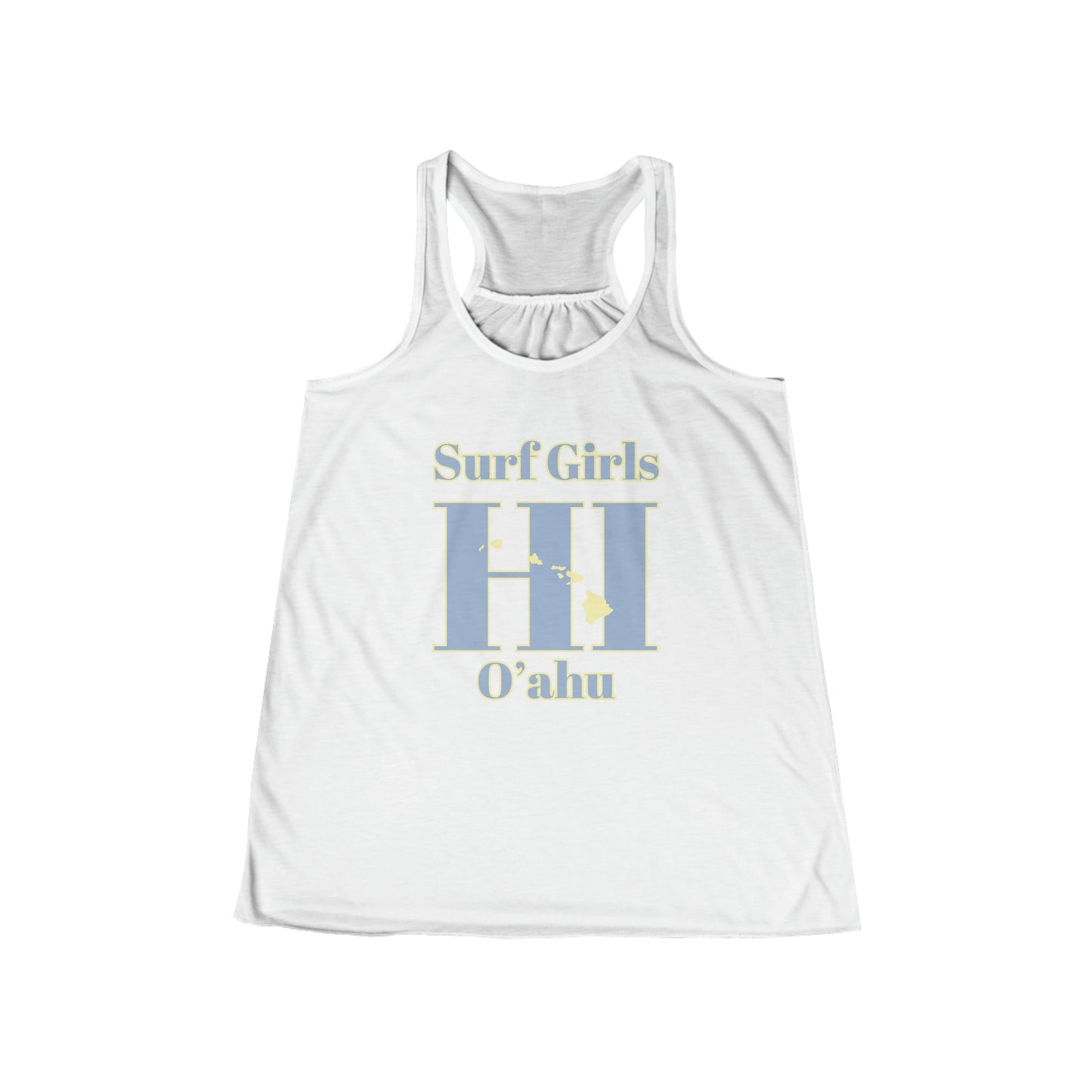 Oahu Hawaii Surf Girls Flowy Racerback Women's Tank - O'ahu Surf Company