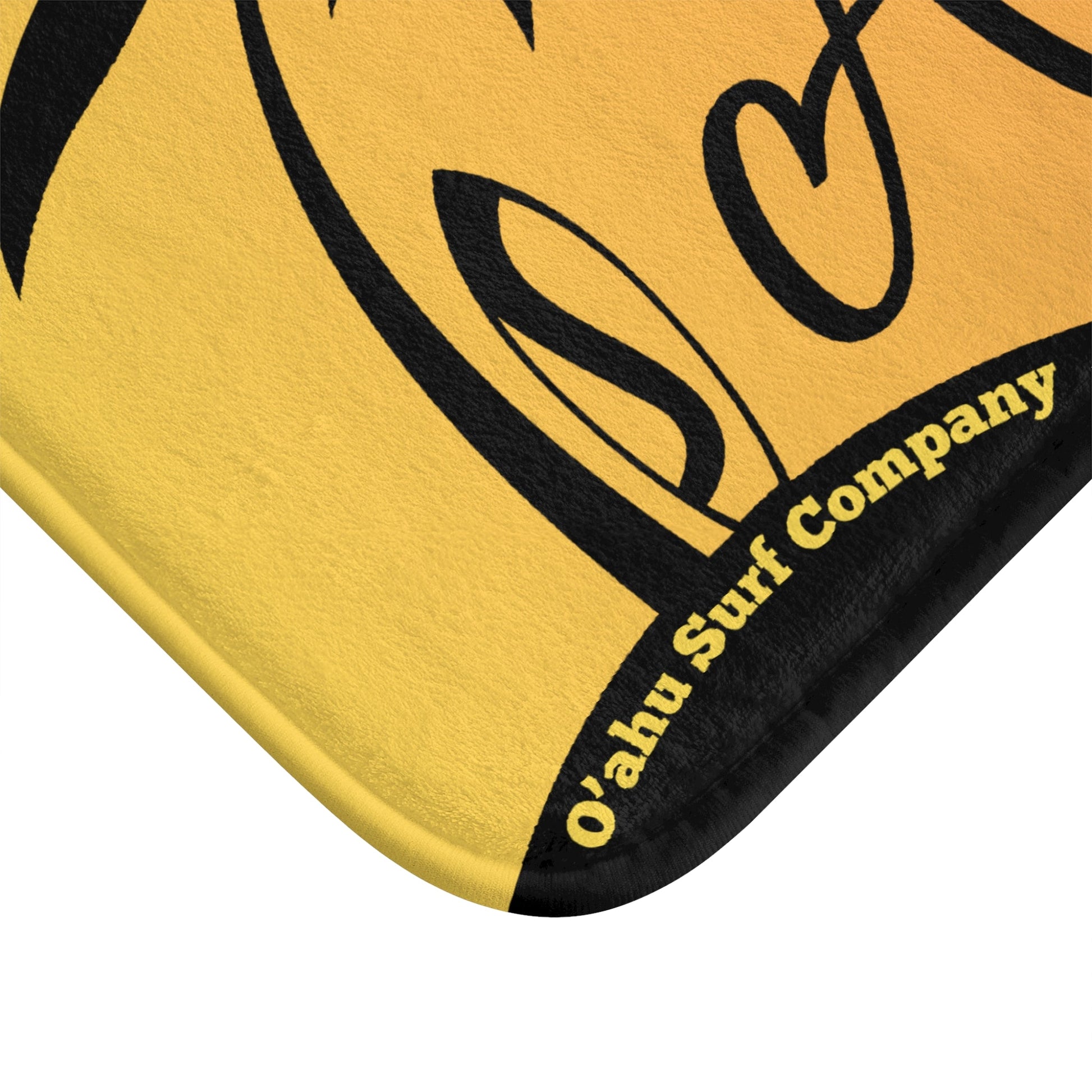 O'ahu Surf Company Aloha Bath Mat - Yellow and Orange - O'ahu Surf Company