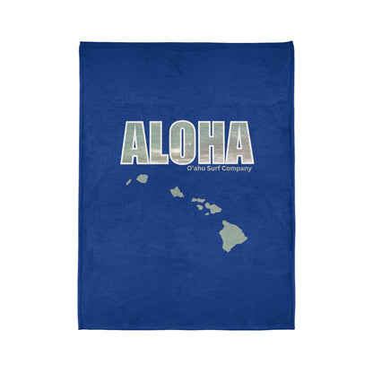 O'ahu Surf Company Aloha Hawaii Throw Blanket. These Oahu Hawaii island inspired blankets are irresistibly cozy and soft.