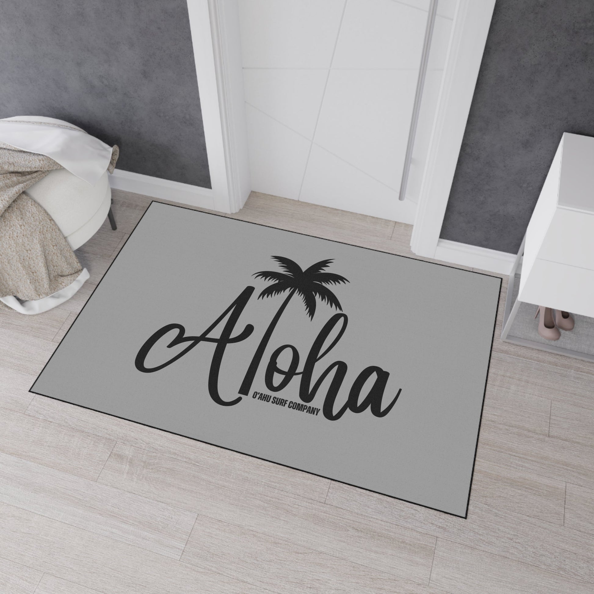 O'ahu Surf Company Aloha Heavy Duty Floor Mat - Grey - O'ahu Surf Company