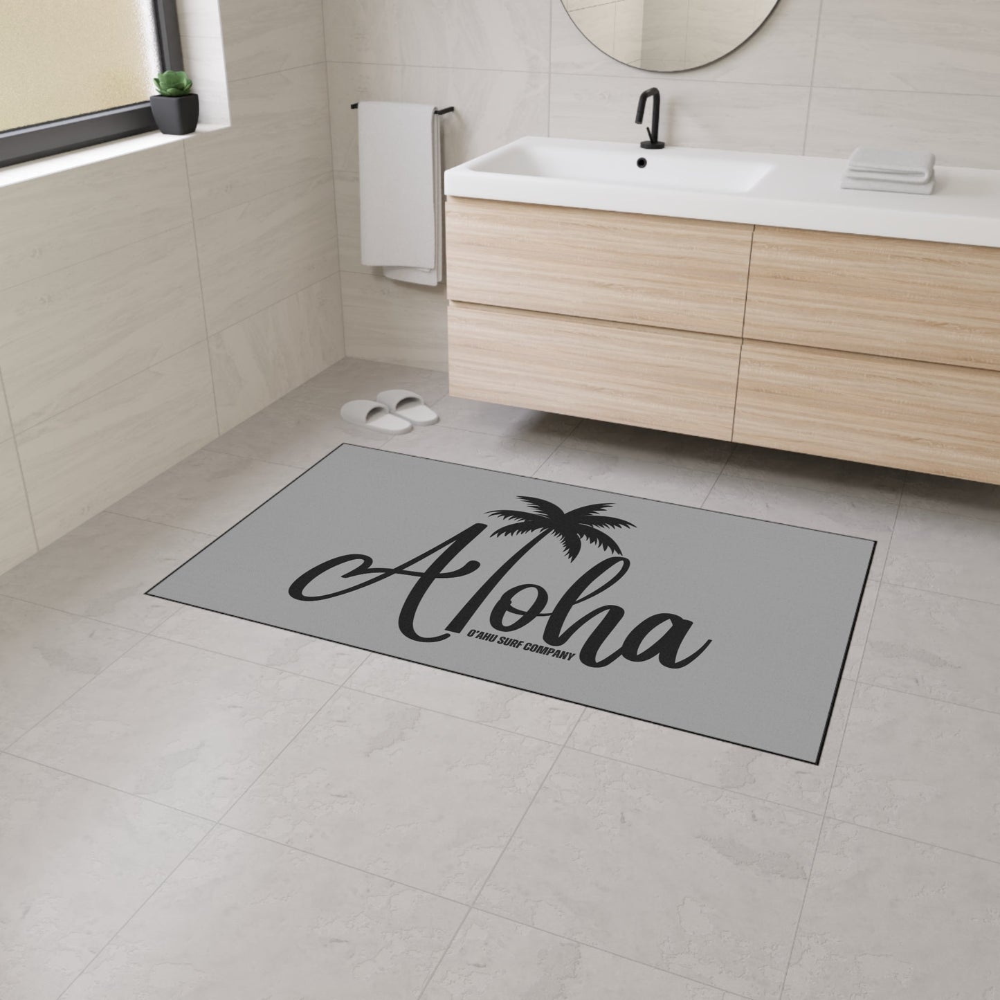 O'ahu Surf Company Aloha Heavy Duty Floor Mat - Grey - O'ahu Surf Company