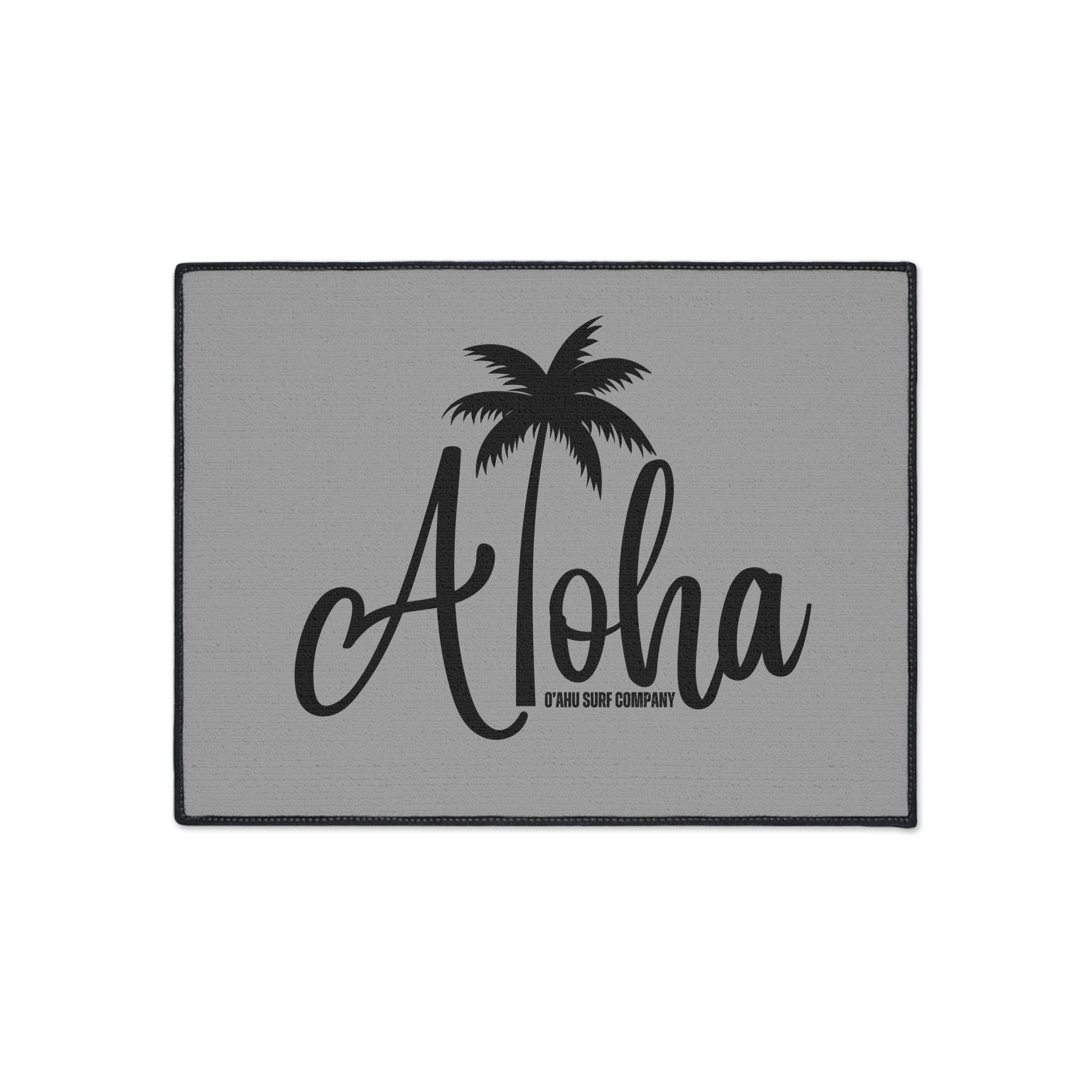 O'ahu Surf Company Aloha Heavy Duty Floor Mat - Grey - O'ahu Surf Company