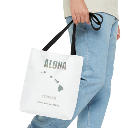 O'ahu Surf Company Aloha Tote Bag - White - O'ahu Surf Company