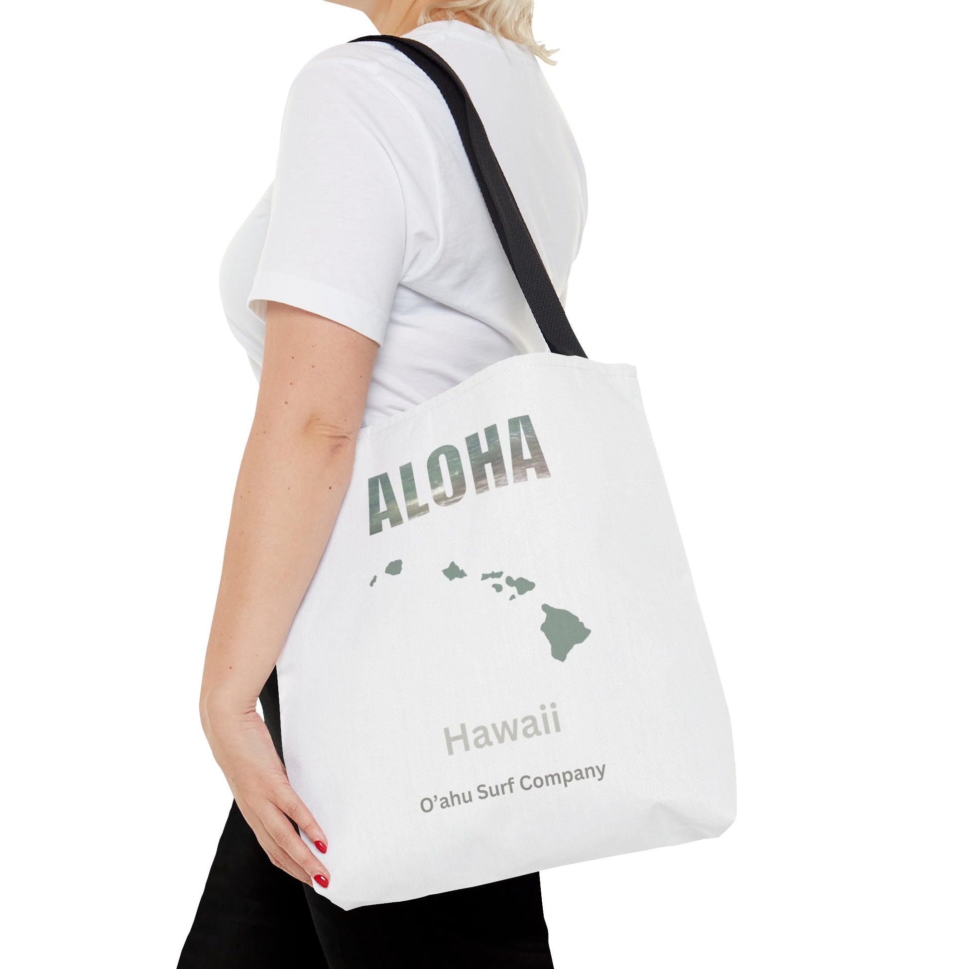 O'ahu Surf Company Aloha Tote Bag - White - O'ahu Surf Company