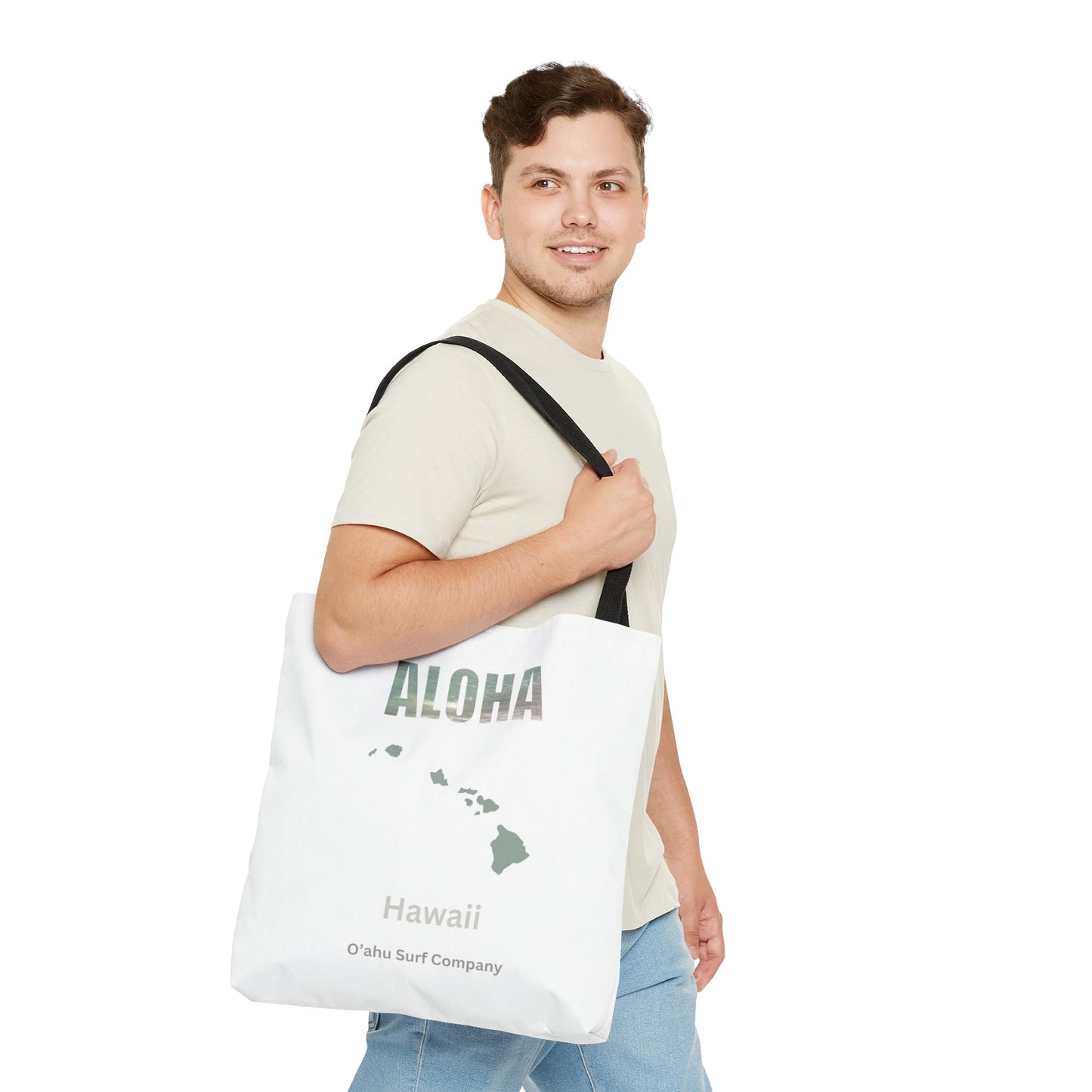 O'ahu Surf Company Aloha Tote Bag - White - O'ahu Surf Company