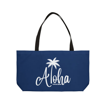 O'ahu Surf Company Aloha Weekender Tote Bag - Blue - O'ahu Surf Company