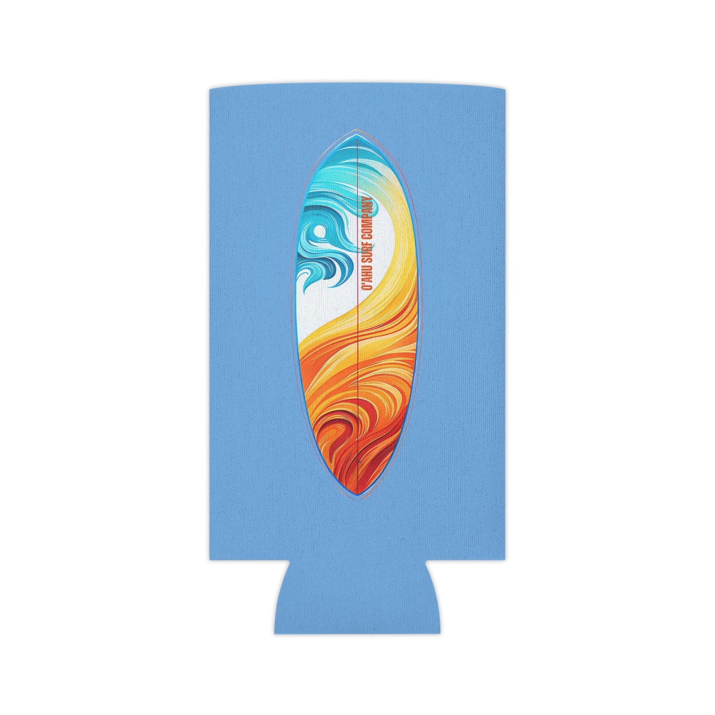 O'ahu Surf Company Can Koozie - Light Blue - O'ahu Surf Company