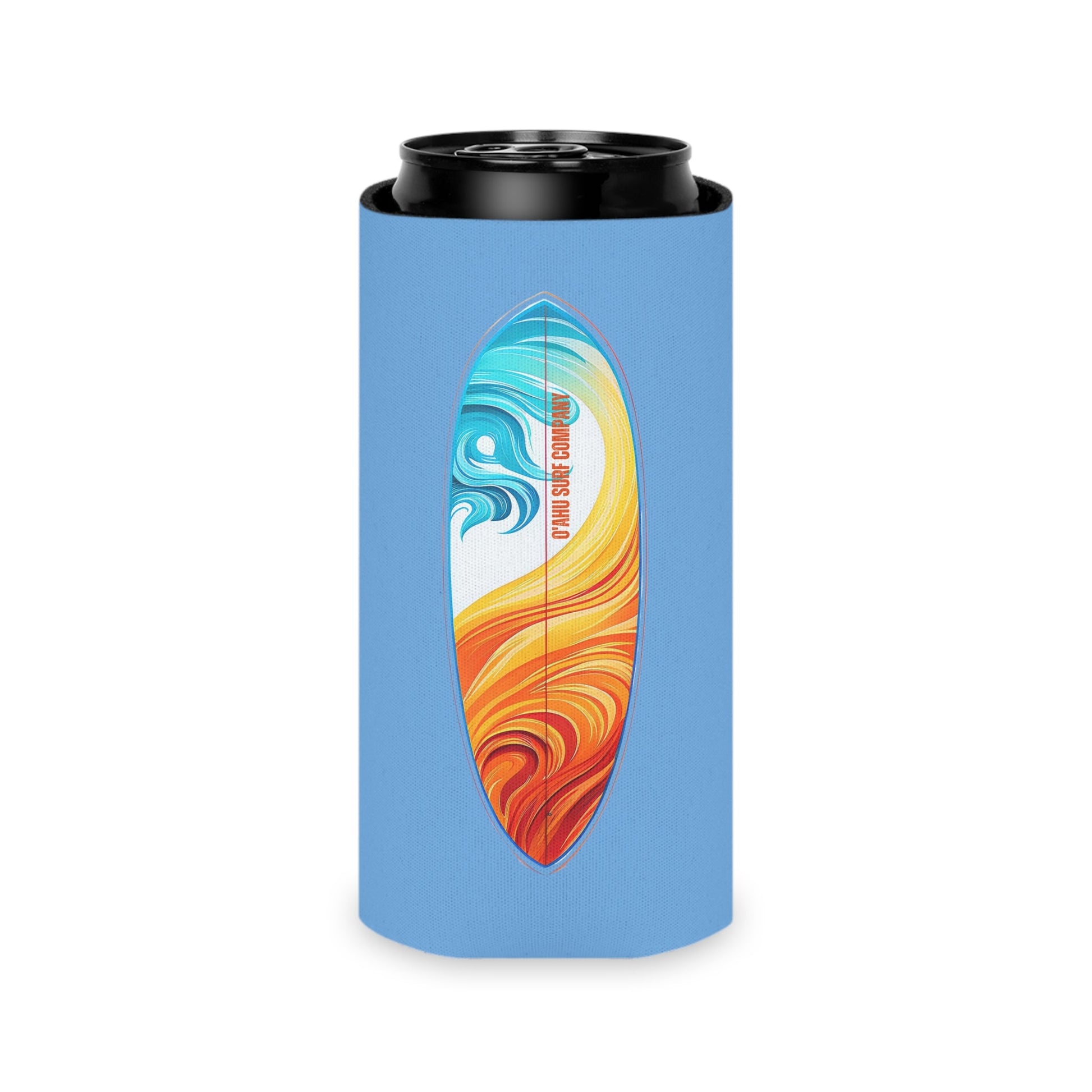 O'ahu Surf Company Can Koozie - Light Blue - O'ahu Surf Company