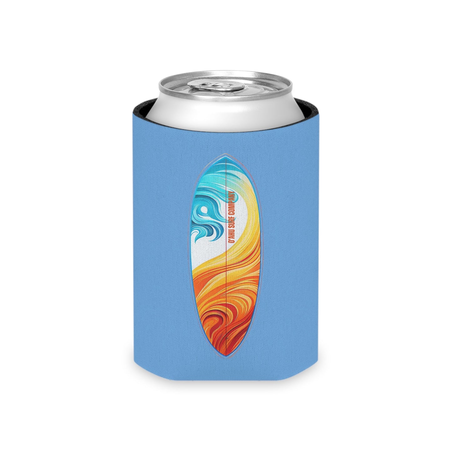 O'ahu Surf Company Can Koozie - Light Blue - O'ahu Surf Company