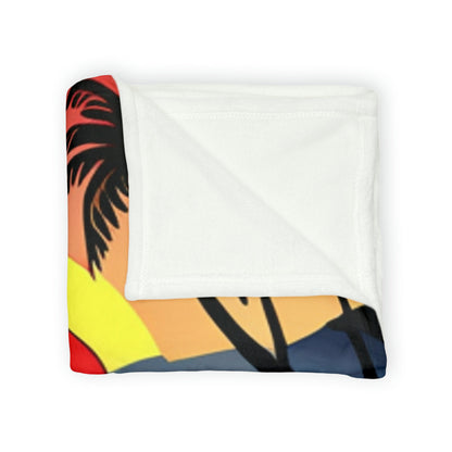 O'ahu Surf Company Canoe Blanket. Hawaii island canoe ocean paddler throw blanket. Super soft cozy throw blanket.