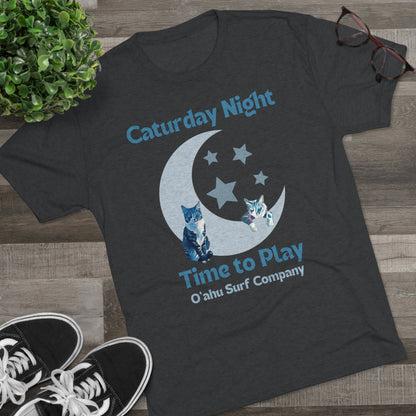 O'ahu Surf Company Caturday Night Cat T-shirt - O'ahu Surf Company