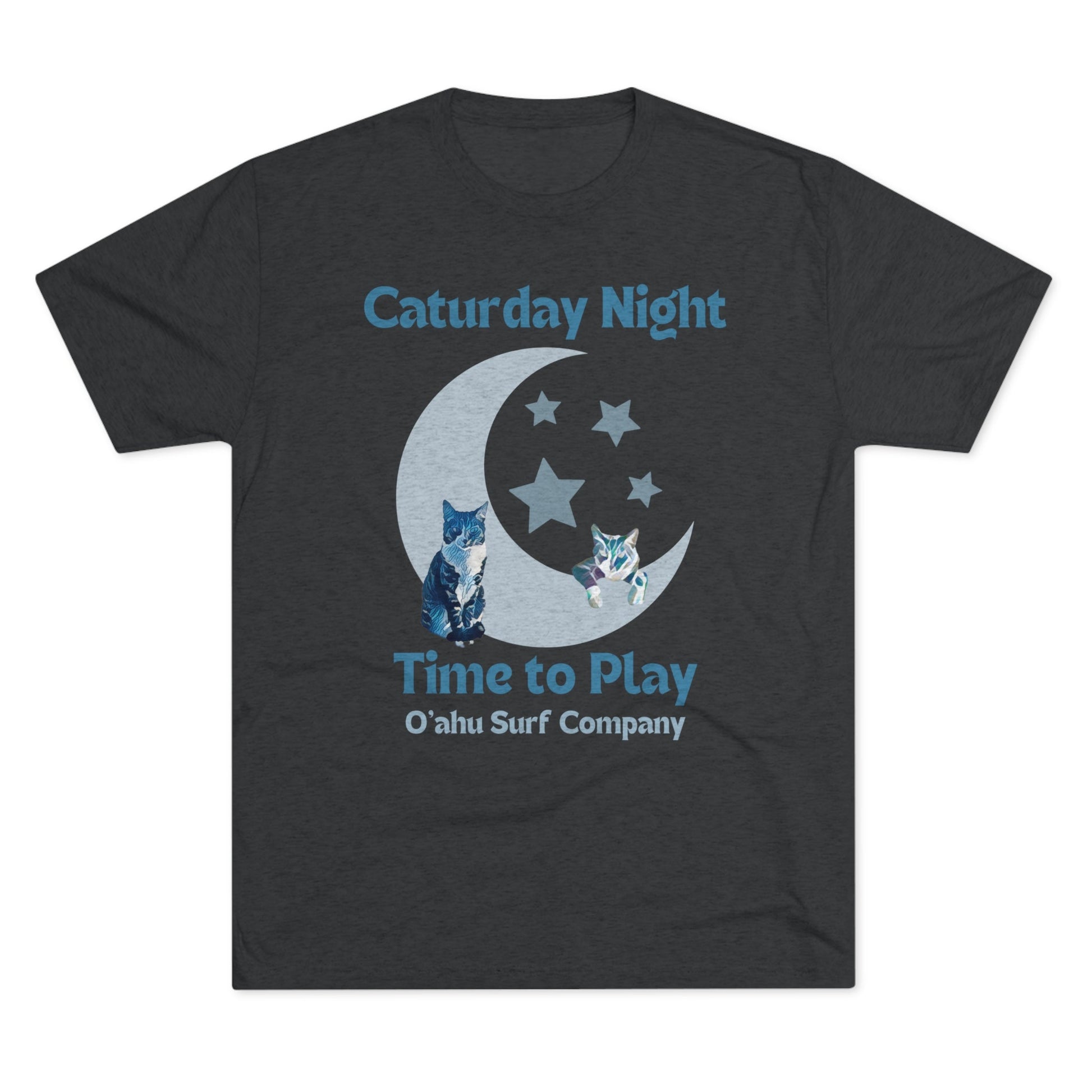 O'ahu Surf Company Caturday Night Cat T-shirt - O'ahu Surf Company