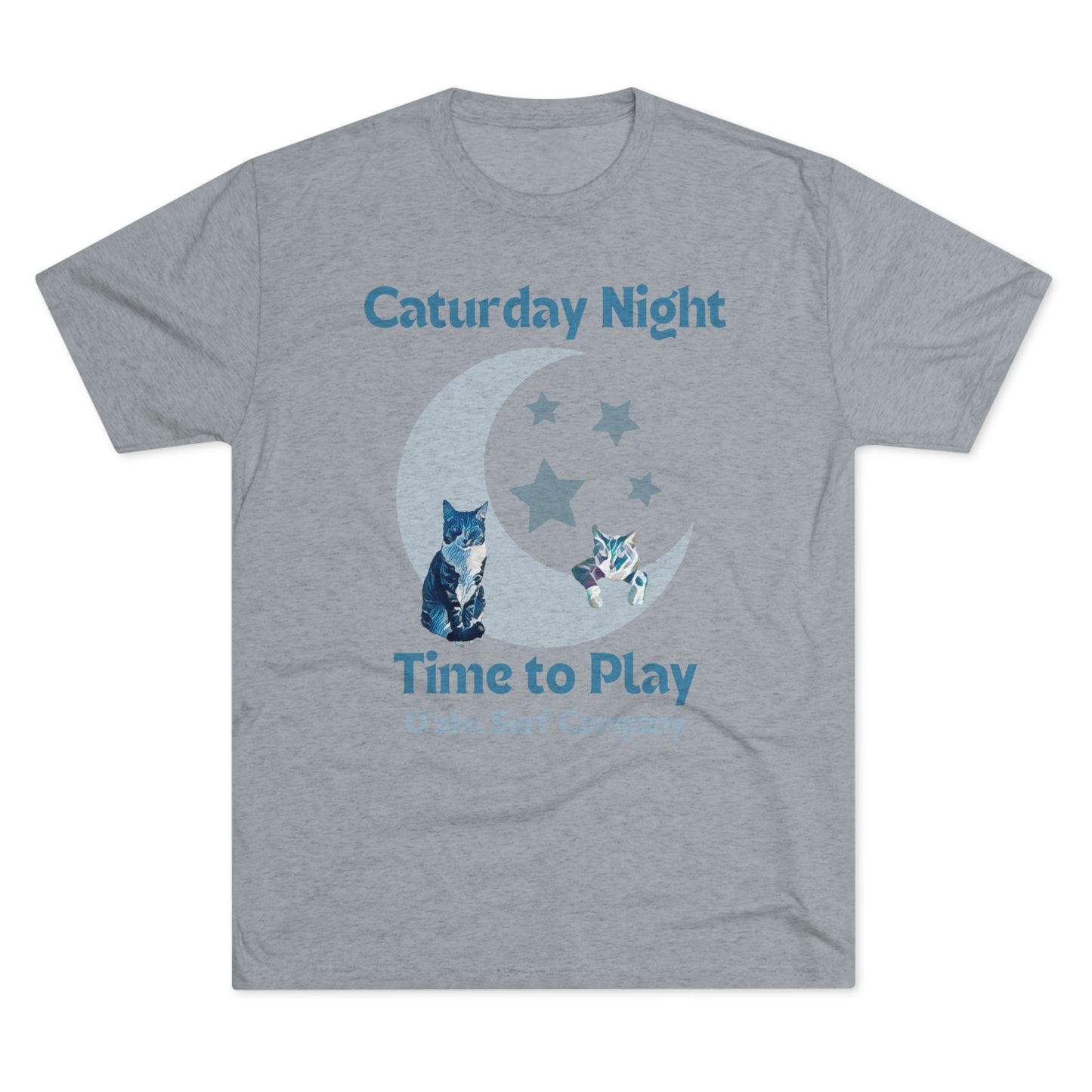 O'ahu Surf Company Caturday Night Cat T-shirt - O'ahu Surf Company