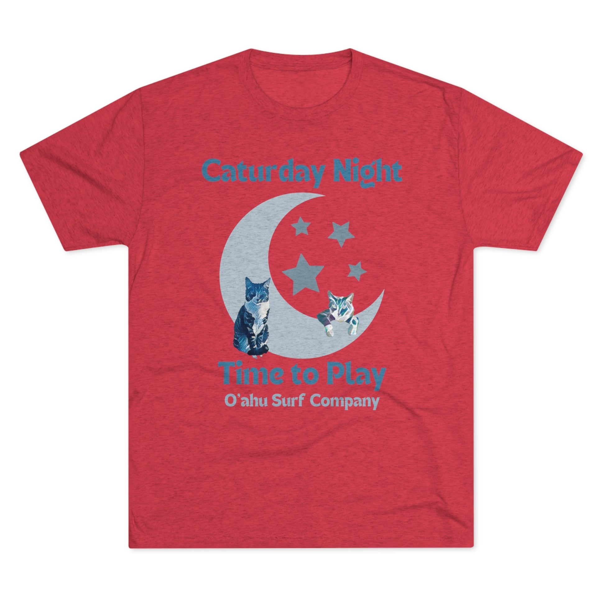 O'ahu Surf Company Caturday Night Cat T-shirt - O'ahu Surf Company