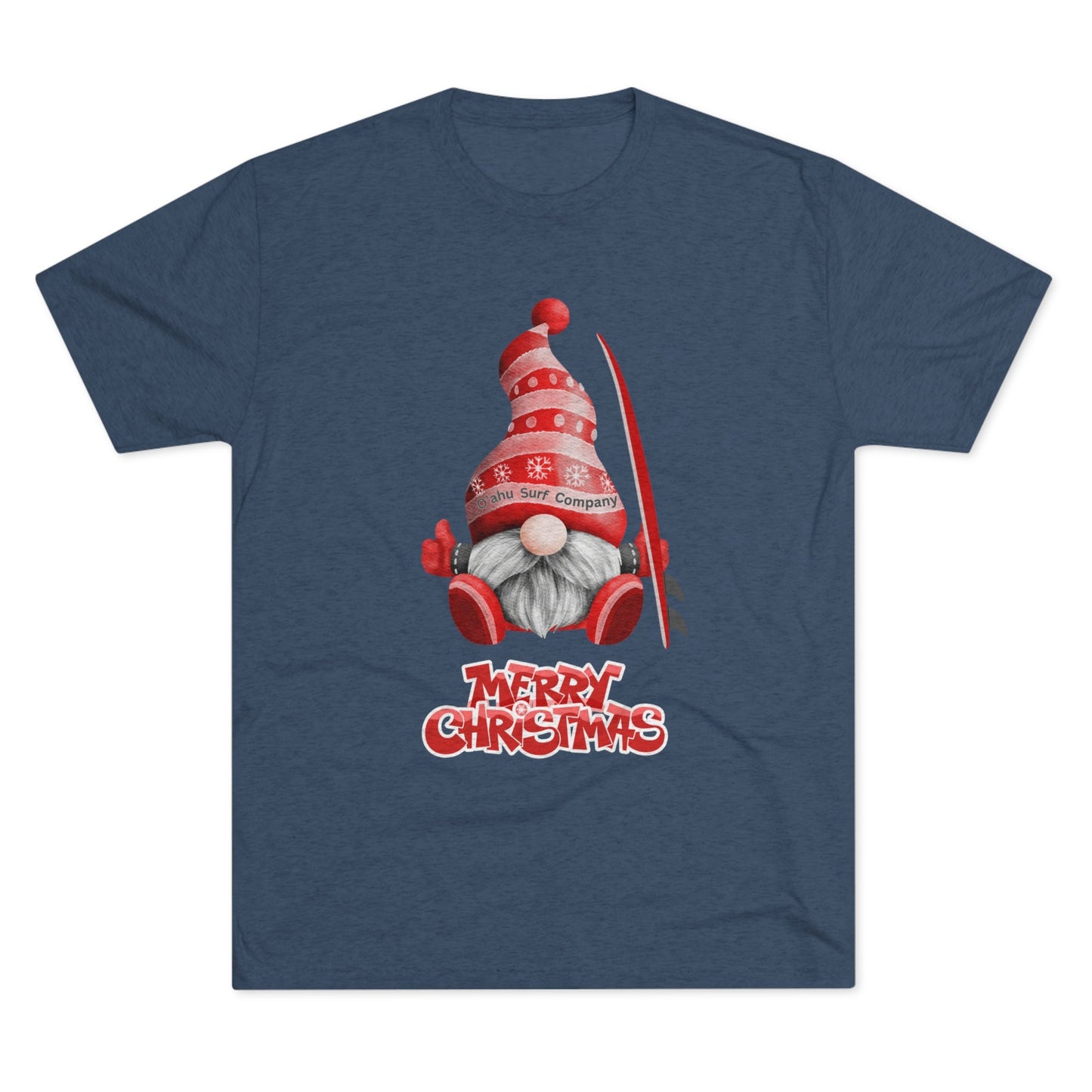 O'ahu Surf Company Christmas Gnome Surf T-shirt - O'ahu Surf Company