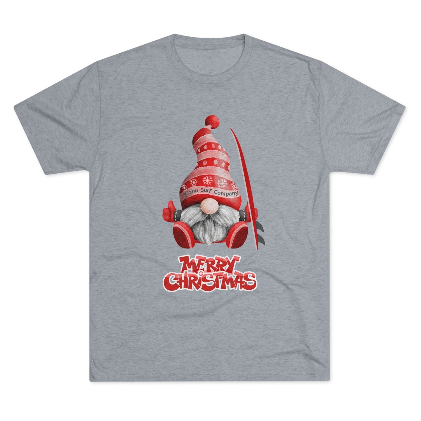 O'ahu Surf Company Christmas Gnome Surf T-shirt - O'ahu Surf Company