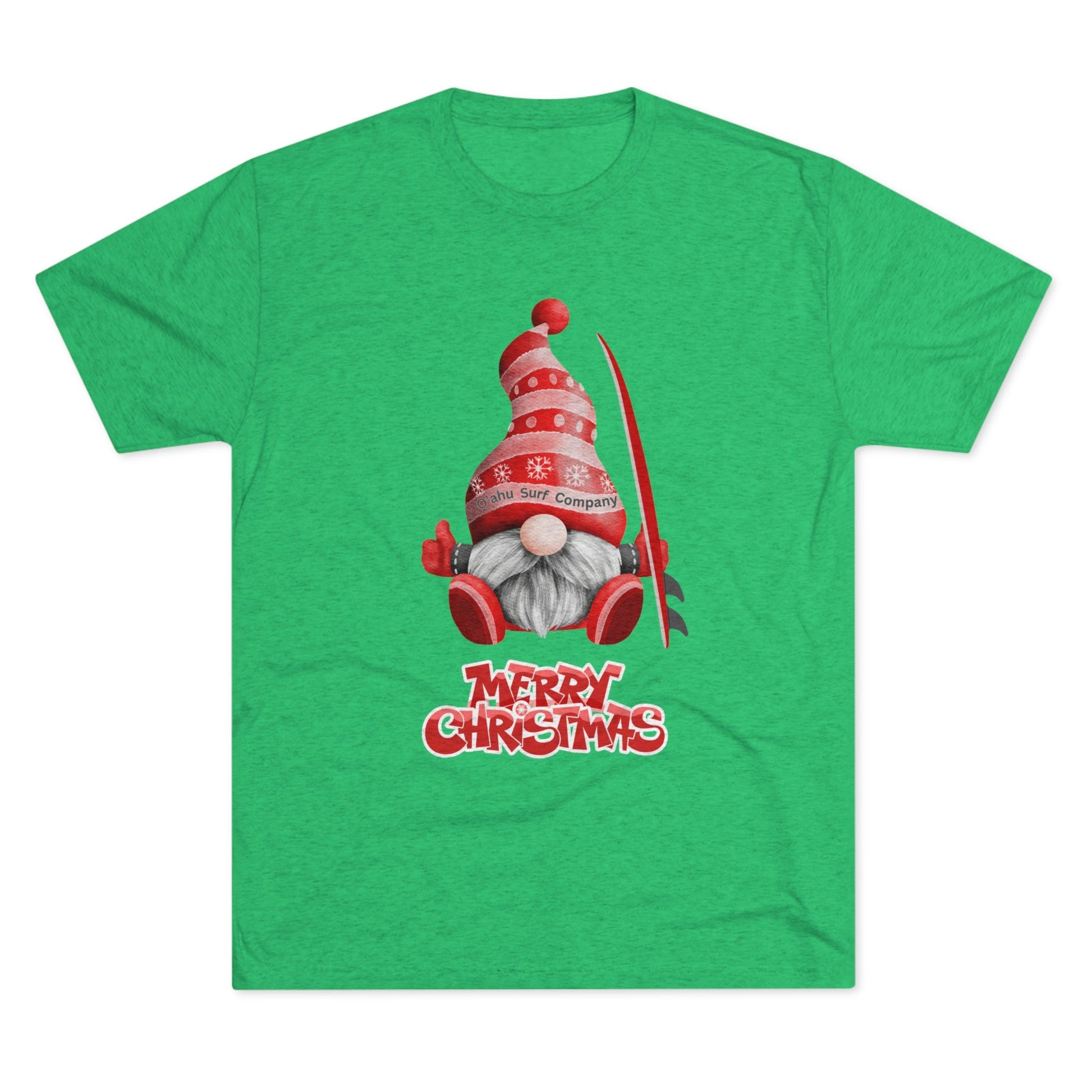 O'ahu Surf Company Christmas Gnome Surf T-shirt - O'ahu Surf Company