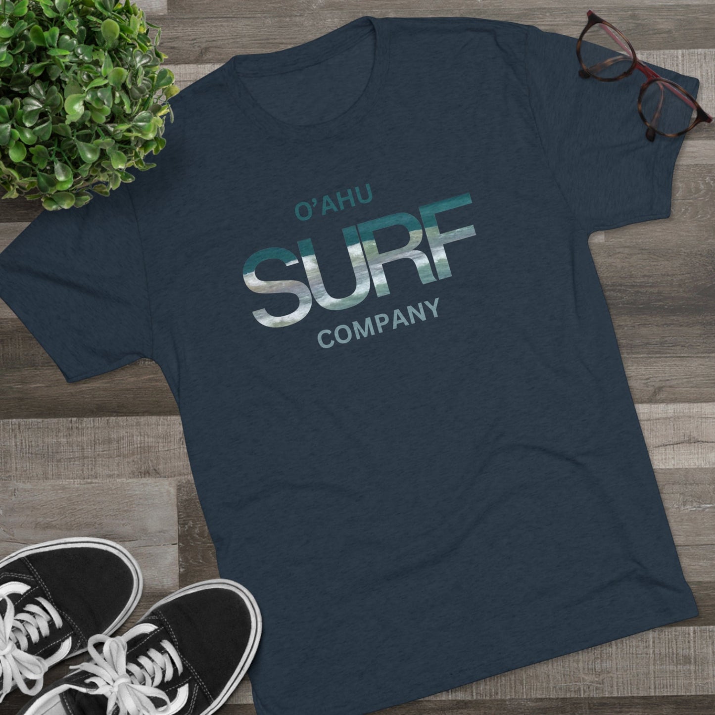 O'ahu Surf Company Front Logo Surfer T-shirt - O'ahu Surf Company