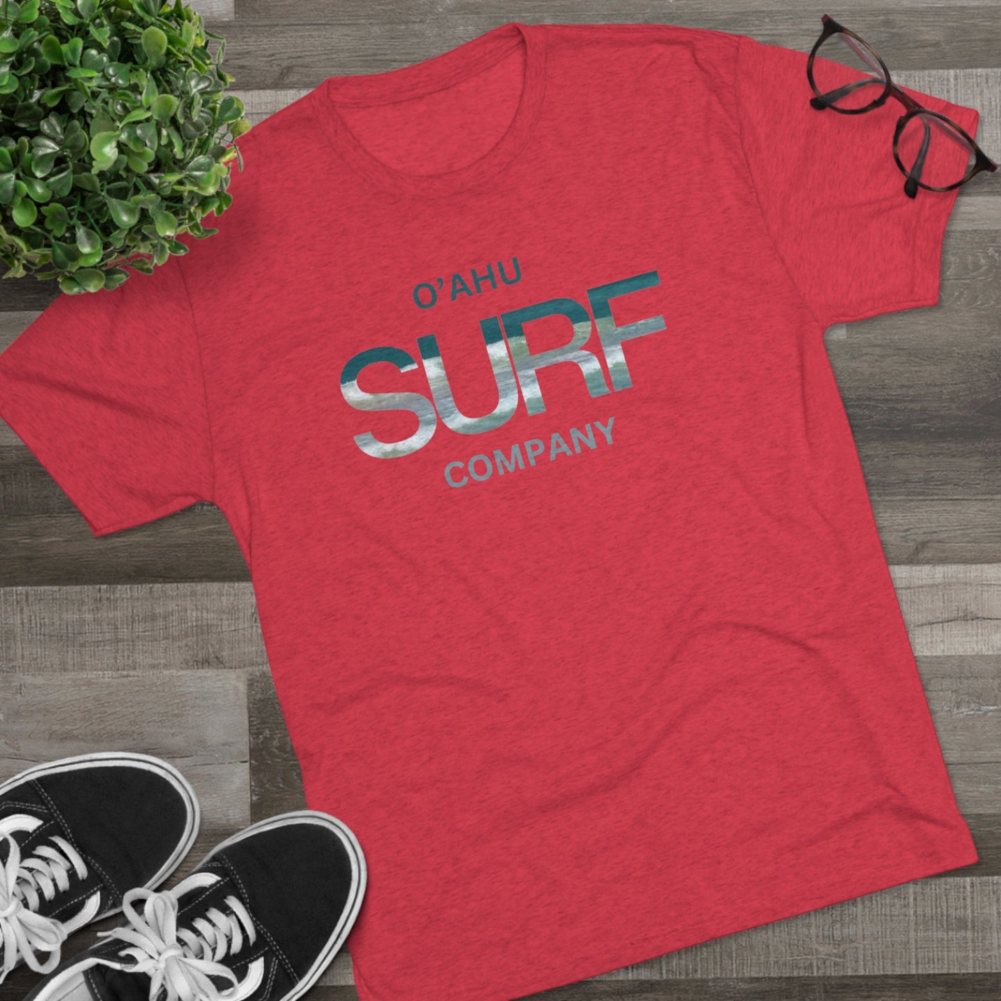 O'ahu Surf Company Front Logo Surfer T-shirt - O'ahu Surf Company