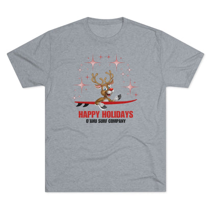 O'ahu Surf Company Happy Holiday's Reindeer T-shirt - O'ahu Surf Company