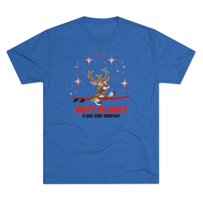 O'ahu Surf Company Happy Holiday's Reindeer T-shirt - O'ahu Surf Company